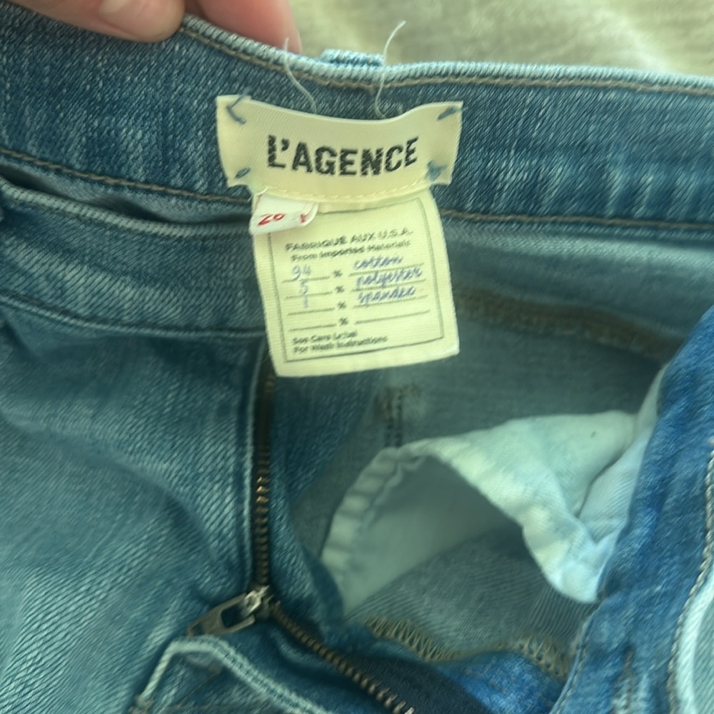 L’Agence El Matador High-Rise Distressed Jean Light Wash Sz 26 - Picture 6 of 6